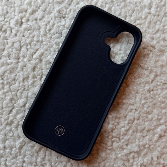 Mulberry Iphone 17 Case Black Small Classic Grain